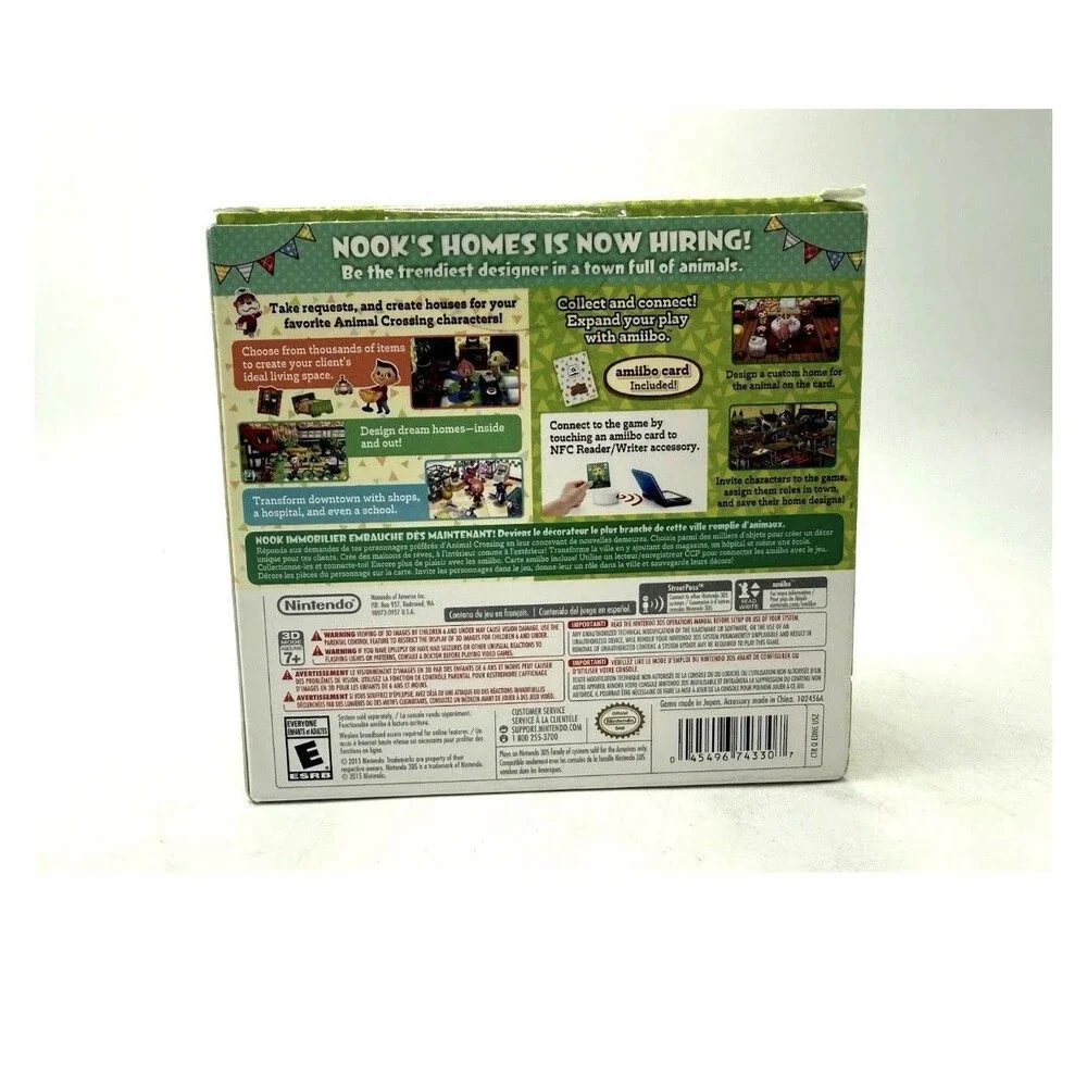 Nintendo Animal Crossing: Happy Home Designer w NFC Reader/Writer 3DS Amiibo Crd